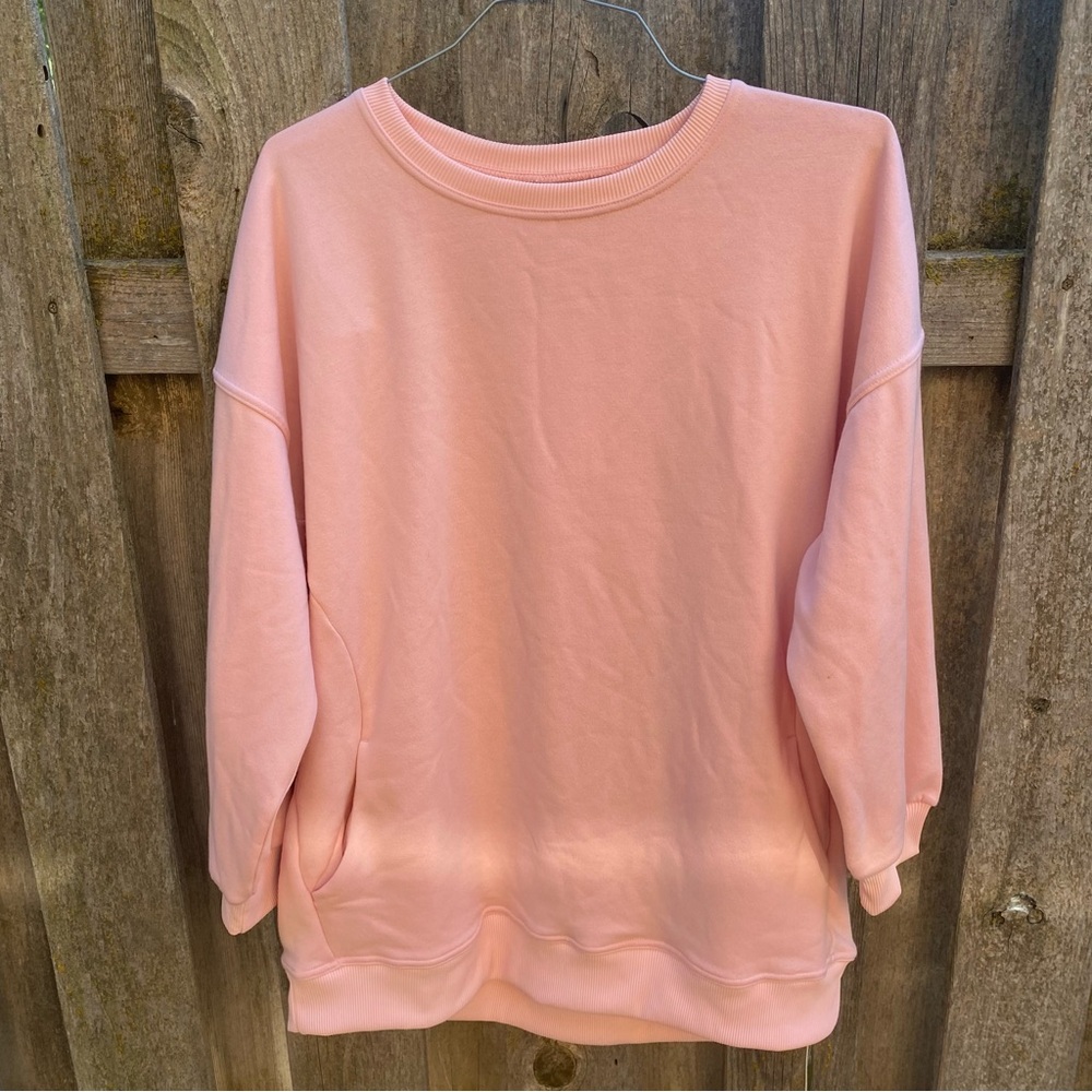 NWT Pink Halara Oversized Sweatshirt - Small Mark on Sleeve